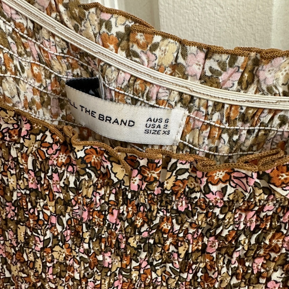 Faithfull the Brand El Saada Floral Smocked Mini Dress - Picture 8 of 9